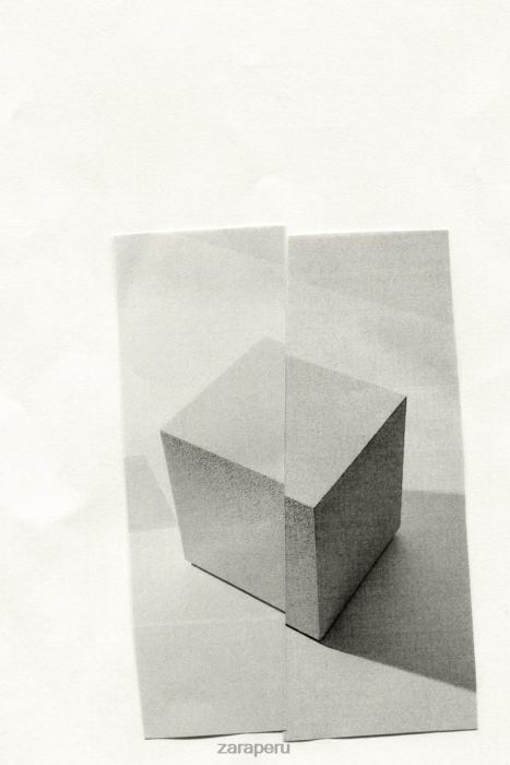 Zara unisexo mesa con acabado de cemento BDP8J1633 accesorios ostra blanca