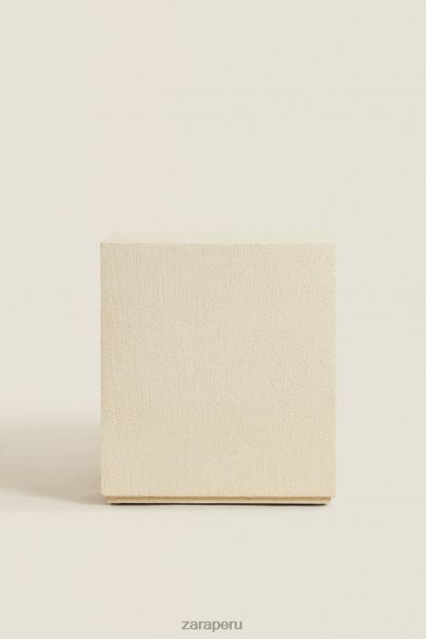 Zara unisexo mesa con acabado de cemento BDP8J1633 accesorios ostra blanca