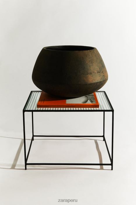 Zara unisexo mesa de metal y vidrio BDP8J1636 accesorios negro