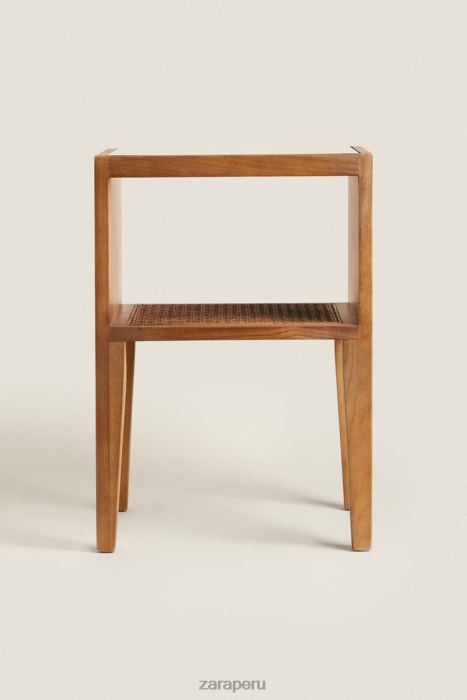 Zara unisexo mesita de noche de madera BDP8J1630 accesorios marrón
