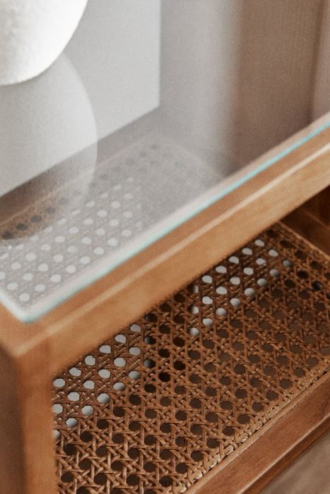 Zara unisexo mesita de noche de madera BDP8J1630 accesorios marrón