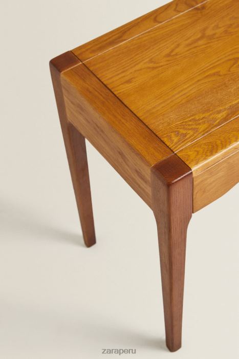 Zara unisexo mesita de noche de roble con cajón BDP8J1629 accesorios marron oscuro