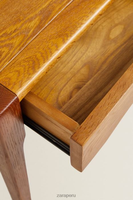 Zara unisexo mesita de noche de roble con cajón BDP8J1629 accesorios marron oscuro