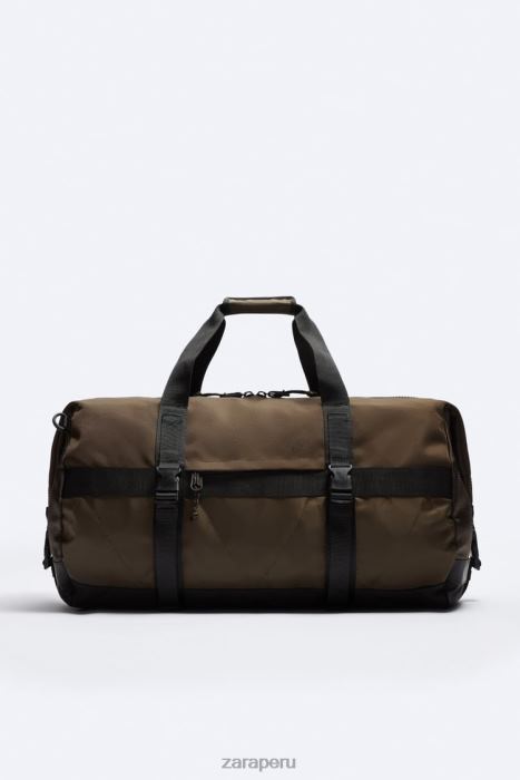 Zara hombres bolsa de bolos atlética BDP8J1291 accesorios marrón