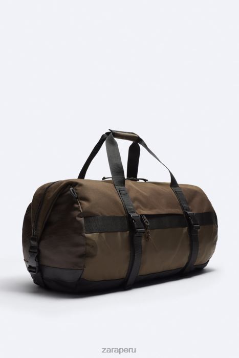 Zara hombres bolsa de bolos atlética BDP8J1291 accesorios marrón