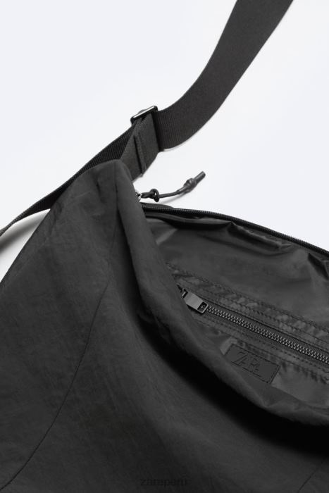 Zara hombres bolso bandolera suave xl BDP8J1292 accesorios negro