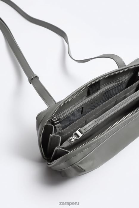 Zara hombres bolso tipo cartera tipo bandolera BDP8J1306 accesorios verde