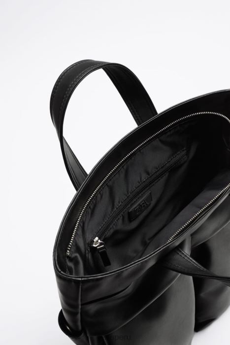 Zara hombres bolso tote suave con dos bolsillos BDP8J1336 accesorios negro