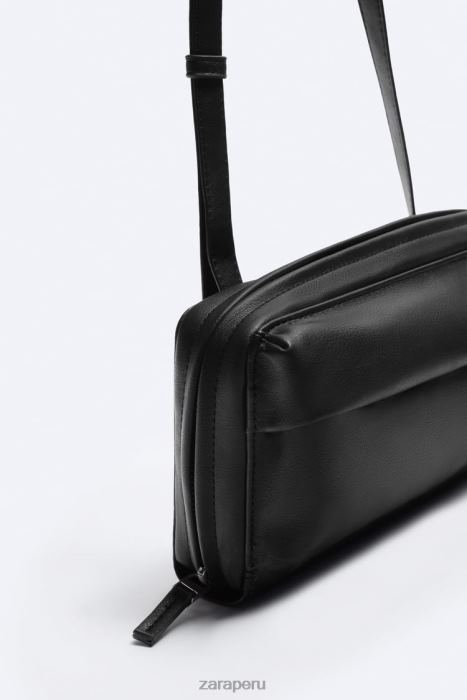 Zara hombres cartera tipo bandolera xl BDP8J1307 accesorios negro