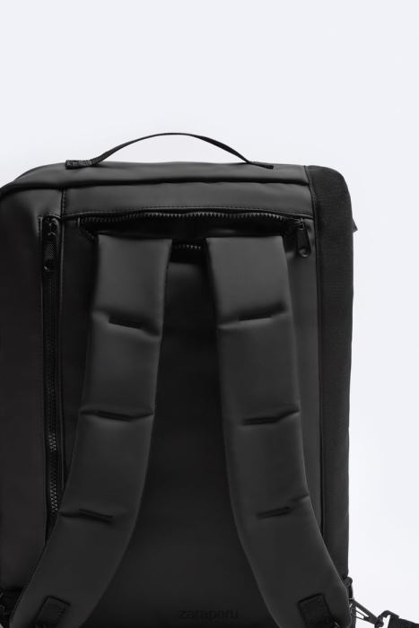 Zara hombres maletín multifuncional de goma BDP8J1297 accesorios negro