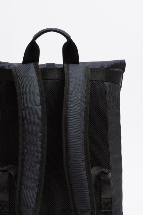 Zara hombres mochila con solapa BDP8J1348 accesorios azul