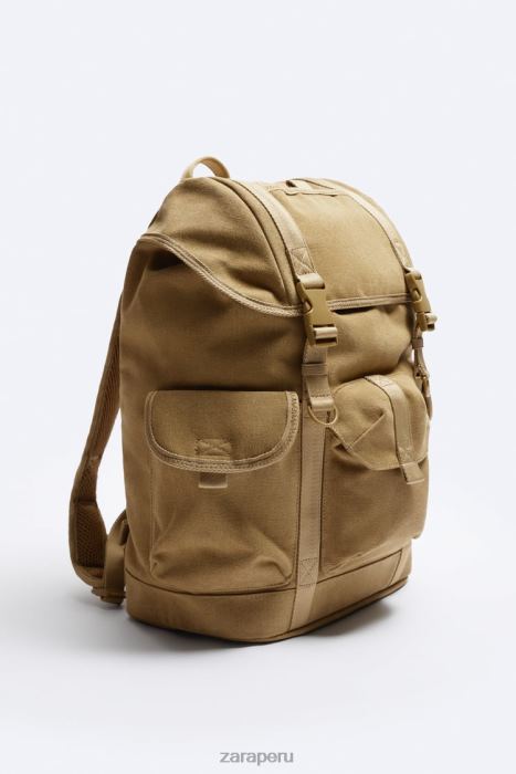 Zara hombres mochila de lona exploradora BDP8J1320 accesorios original