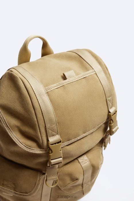 Zara hombres mochila de lona exploradora BDP8J1320 accesorios original