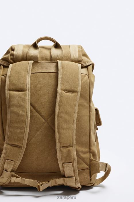 Zara hombres mochila de lona exploradora BDP8J1320 accesorios original