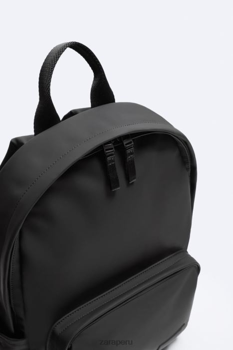 Zara hombres mochila delgada de goma BDP8J1295 accesorios negro