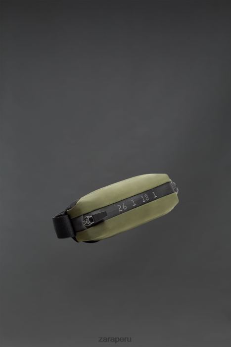 Zara hombres riñonera deportiva Athleticz BDP8J1283 accesorios verde caqui