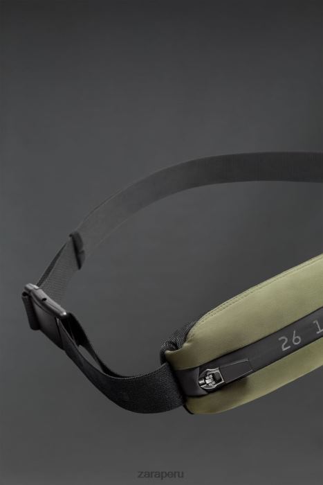 Zara hombres riñonera deportiva Athleticz BDP8J1283 accesorios verde caqui