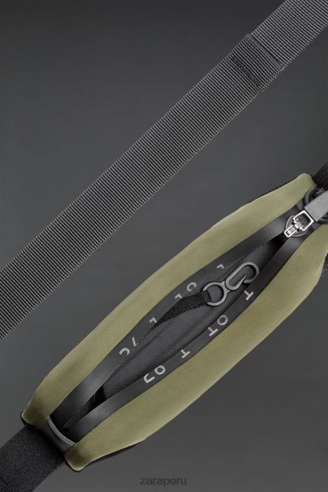 Zara hombres riñonera deportiva Athleticz BDP8J1283 accesorios verde caqui