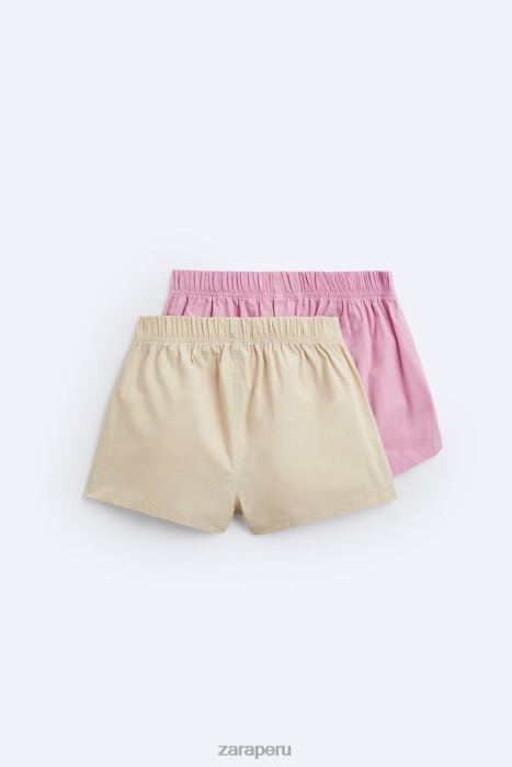 Zara hombres Pack de 2 bóxers cortos de popelín BDP8J1419 accesorios varios