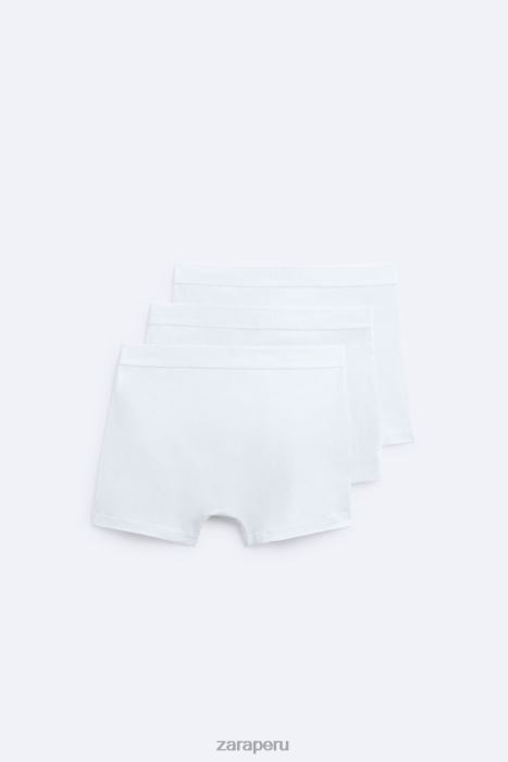 Zara hombres Pack de 3 boxers básicos. BDP8J1421 accesorios blanco