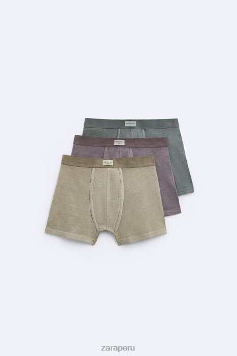 Zara hombres Pack de 3 boxers combinados. BDP8J1429 accesorios varios