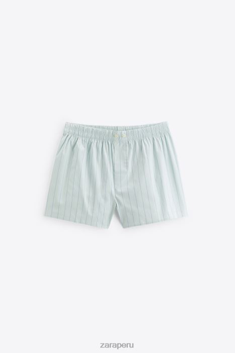 Zara hombres pack de dos bóxers de popelín a rayas BDP8J1416 accesorios varios
