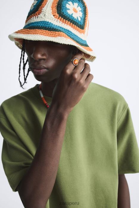 Zara hombres Paquete de 2 anillos de piedra. BDP8J1481 accesorios plata