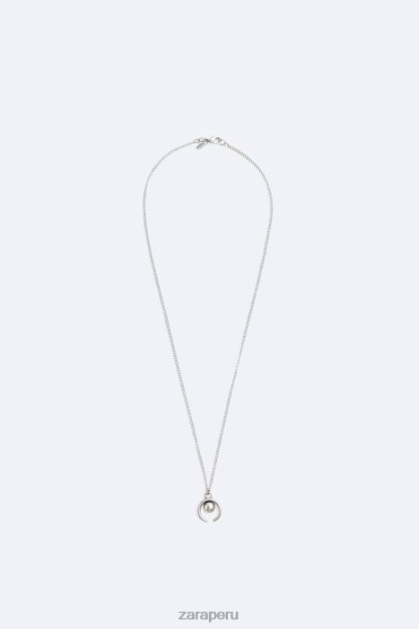 Zara hombres cadena de encanto BDP8J1496 accesorios plata