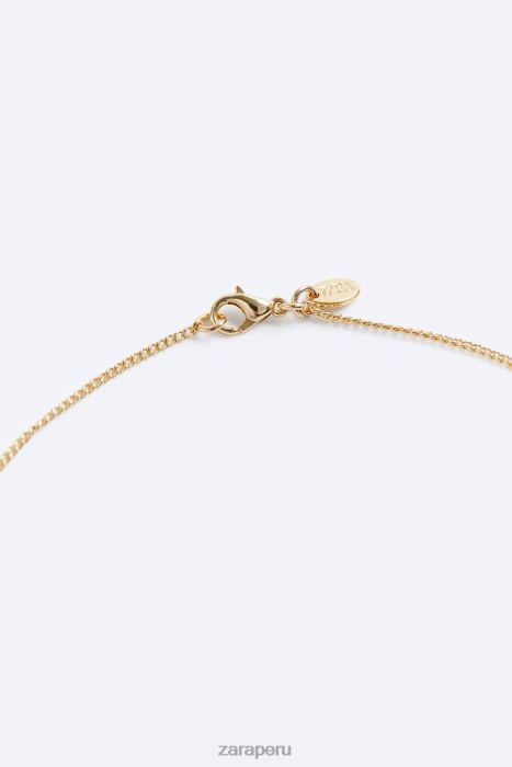 Zara hombres cadena de eslabones metálicos BDP8J1498 accesorios oro
