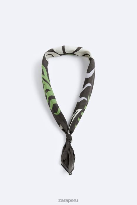 Zara hombres bandana con estampado floral BDP8J1400 accesorios multicolor