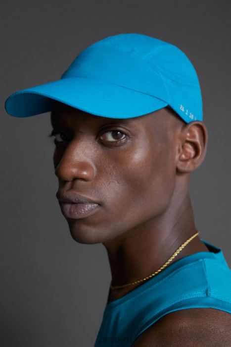 Zara hombres gorra técnica para correr BDP8J1404 accesorios azul