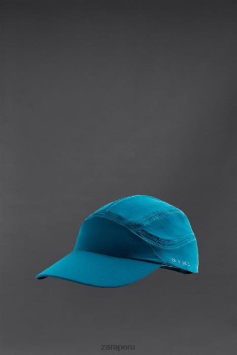 Zara hombres gorra técnica para correr BDP8J1404 accesorios azul