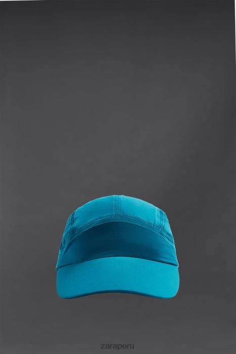 Zara hombres gorra técnica para correr BDP8J1404 accesorios azul