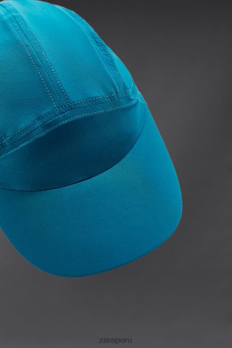 Zara hombres gorra técnica para correr BDP8J1404 accesorios azul