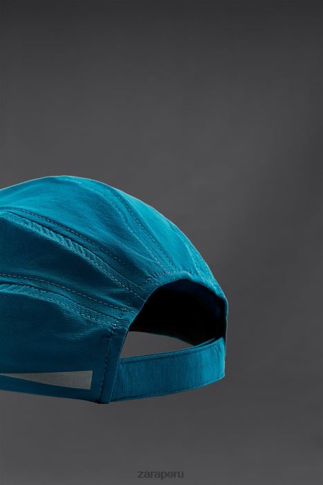 Zara hombres gorra técnica para correr BDP8J1404 accesorios azul