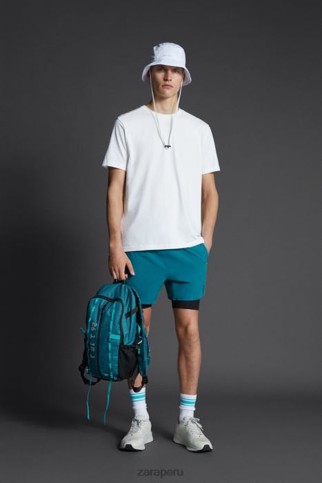 Zara hombres sombrero de pescador técnico BDP8J1402 accesorios blanco