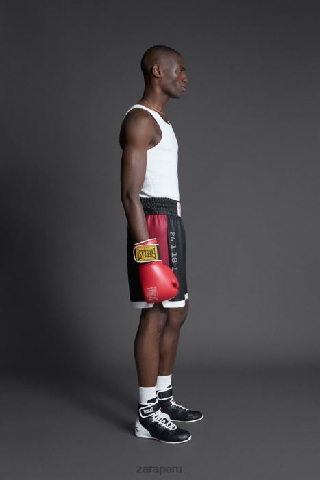 Zara hombres pantalones cortos de boxeo everlast BDP8J1236 ropa negro