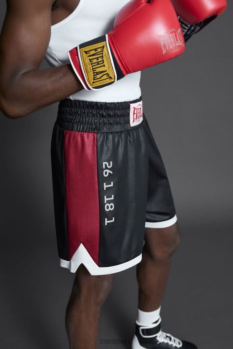 Zara hombres pantalones cortos de boxeo everlast BDP8J1236 ropa negro