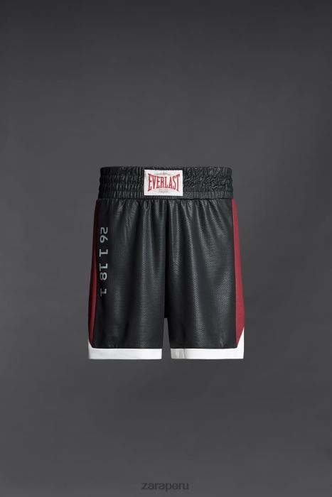 Zara hombres pantalones cortos de boxeo everlast BDP8J1236 ropa negro