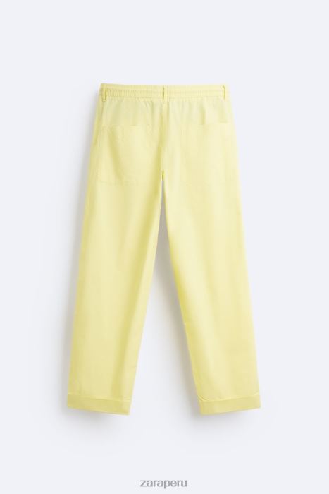 Zara hombres pantalones de cintura jogger BDP8J962 ropa verde lima