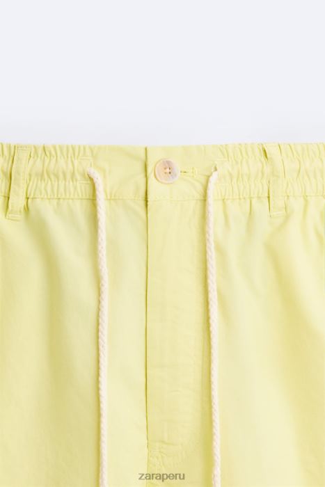 Zara hombres pantalones de cintura jogger BDP8J962 ropa verde lima