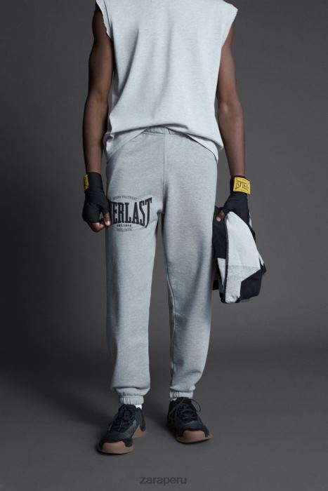 Zara hombres pantalones de jogging everlast BDP8J946 ropa marga gris
