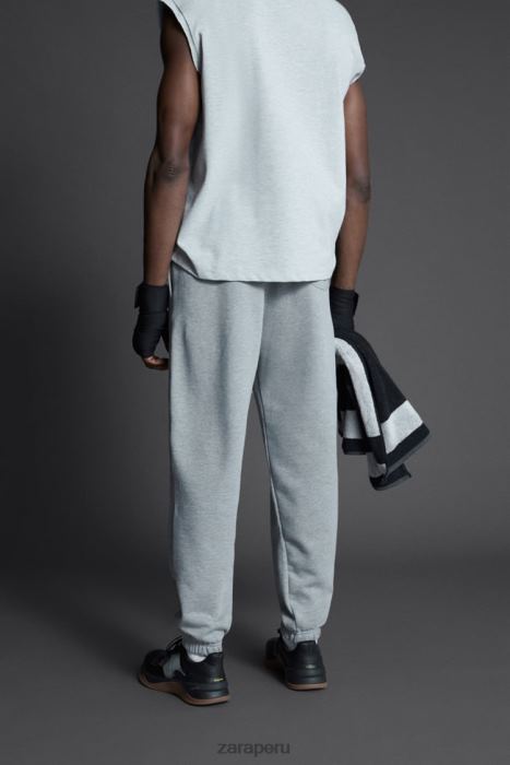 Zara hombres pantalones de jogging everlast BDP8J946 ropa marga gris
