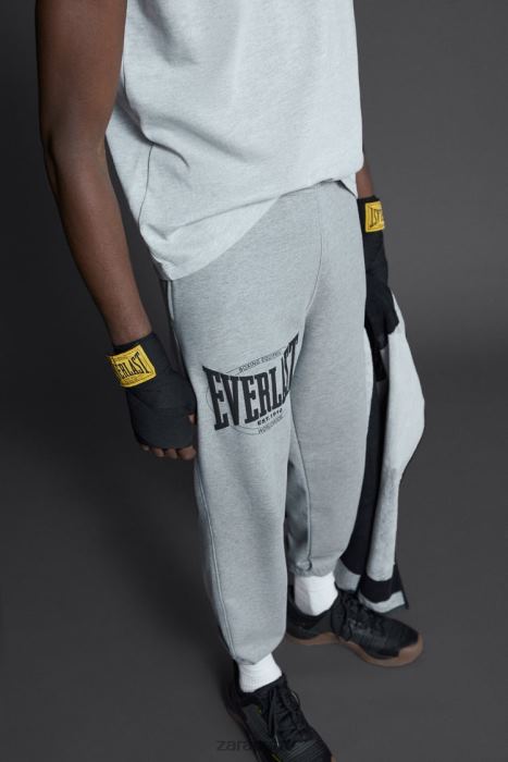 Zara hombres pantalones de jogging everlast BDP8J946 ropa marga gris