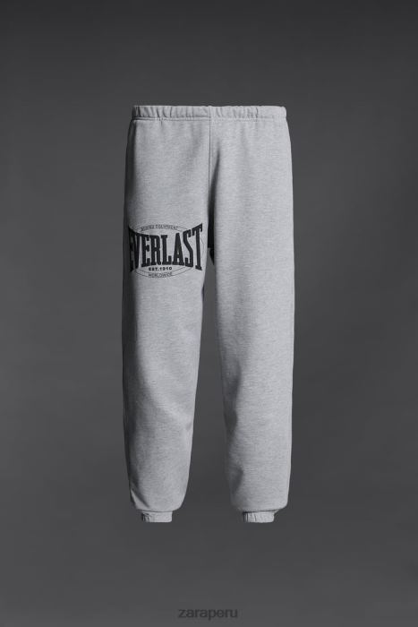 Zara hombres pantalones de jogging everlast BDP8J946 ropa marga gris