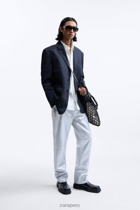 Zara hombres Botas Chelsea de piel con punta cuadrada - Edición limitada BDP8J1262 calzado negro