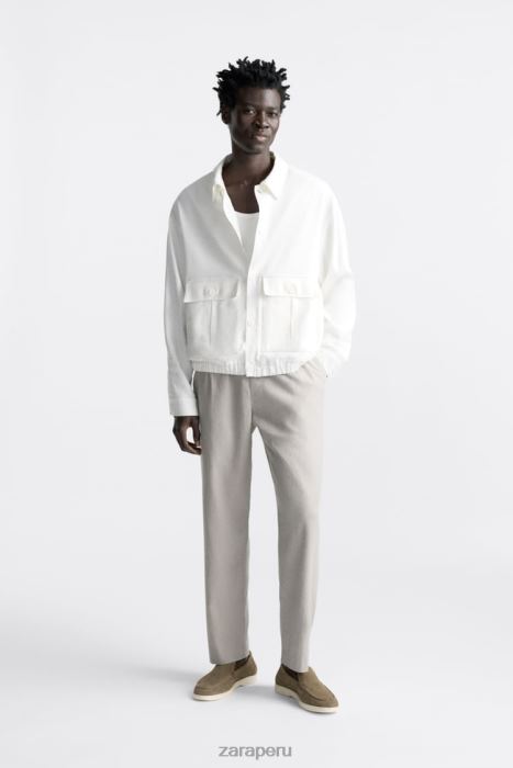 Zara hombres mocasines casuales de gamuza BDP8J1271 calzado marron oscuro