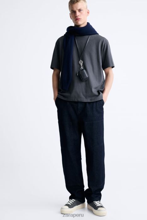 Zara hombres zapatillas altas con suela gruesa BDP8J1255 calzado multicolor