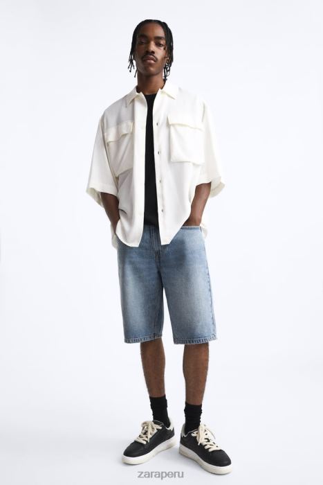 Zara hombres zapatillas gruesas BDP8J1265 calzado negro