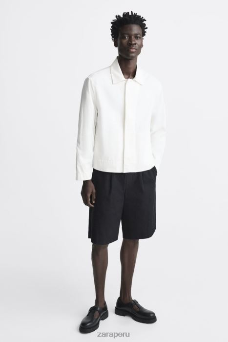 Zara hombres zapatos de jaula de cuero BDP8J1263 calzado negro